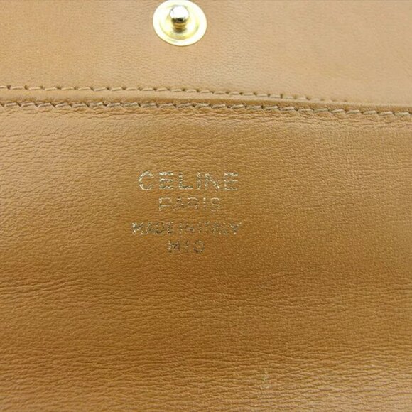 Celine long wallet macadam beige PVC x leather Authentic USED - Picture 11 of 11